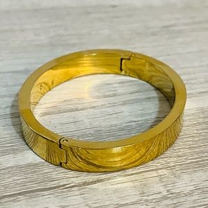 J. Crew Gold Hinge Bangle Bracelet